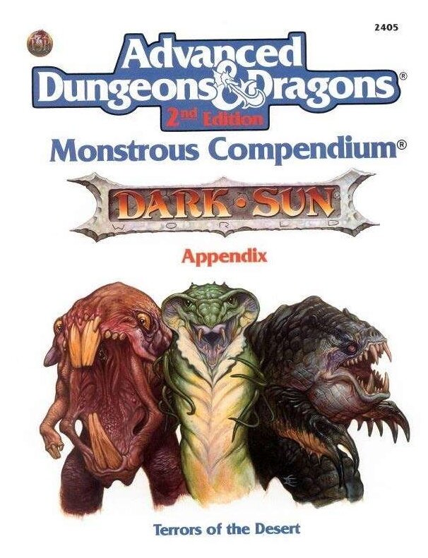AD&D2 - Monstrous Compendium - Dark Sun - Appendix