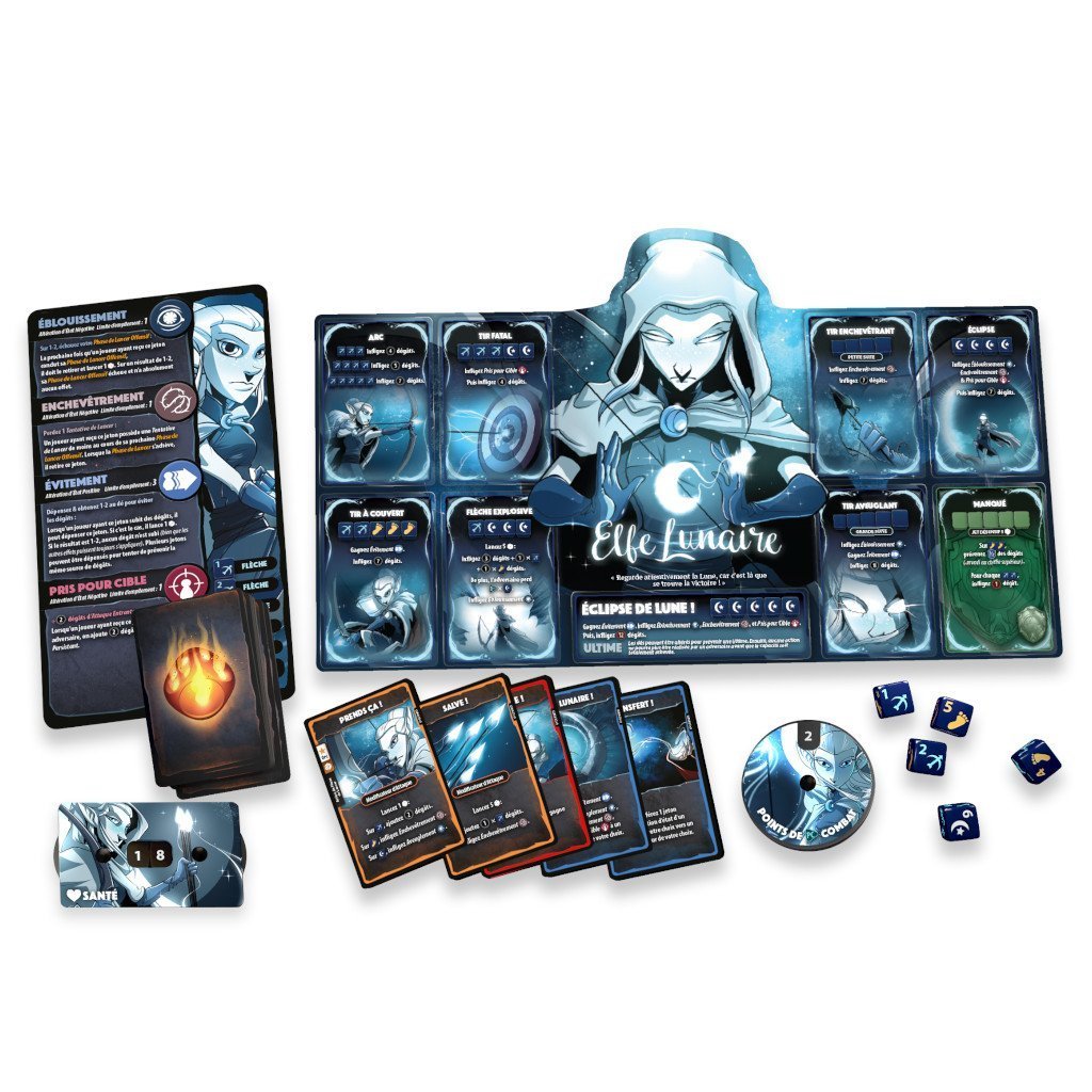 Dice Throne S1 - Barbare vs Elfe Lunaire