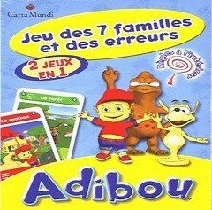 Adibou jeu des 7 familles et des erreurs