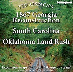 Age of Steam Expansion : 1867 Georgia Reconstruction, South Carolina & Oklahoma Land Rush