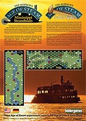 Age of Steam Expansion : Mississippi Steamboats / Golden Spike