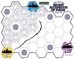 Age of Steam Expansion: Secret Blueprints of Steam Plan 3
