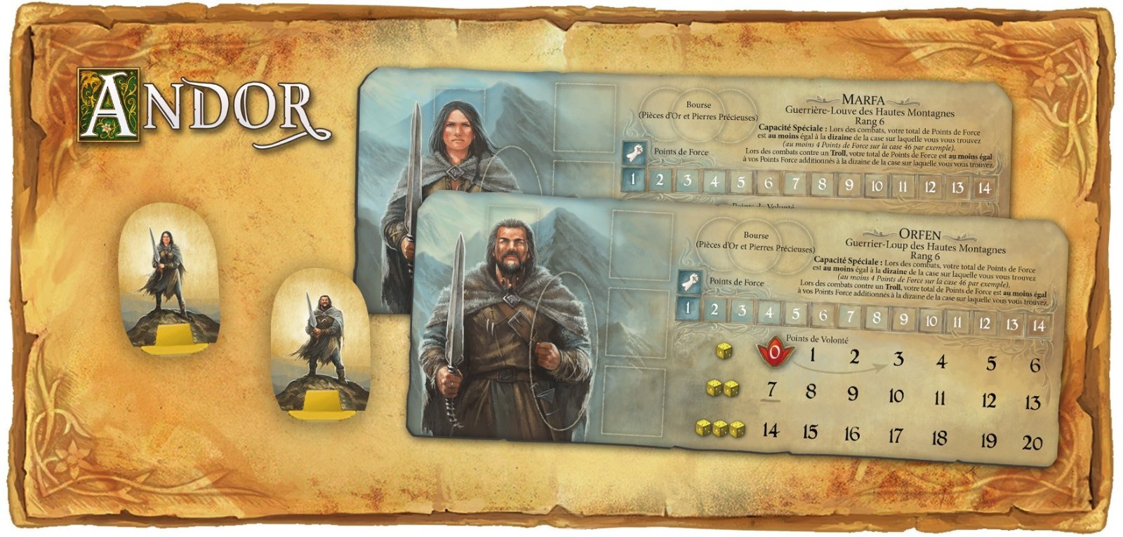 Andor - Extension "Guerriers-Loups / Wolf Warrior / Orfen & Marfa"