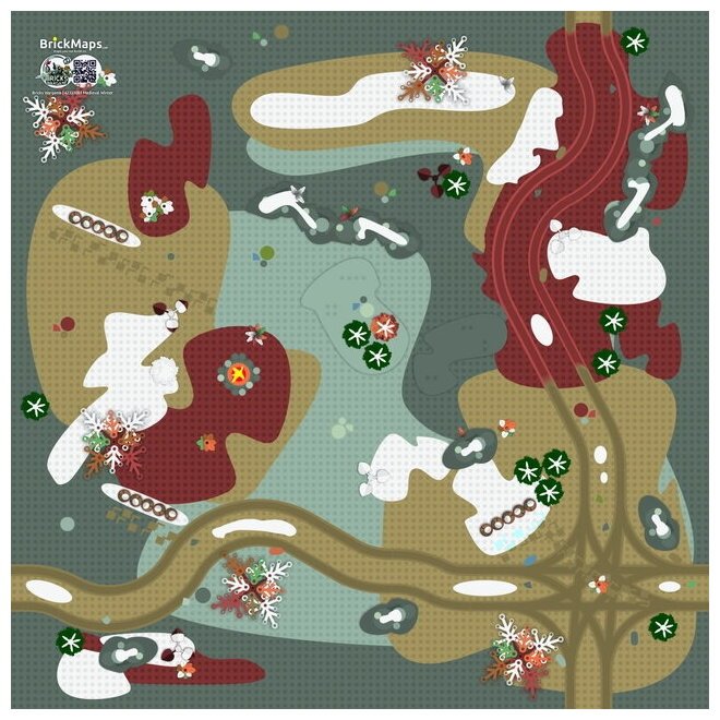 Bricks Wargame - Tapis De Jeu Brickmaps Winter