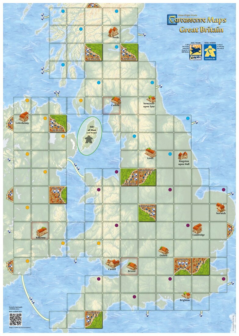 Carcassonne Maps - Great Britain
