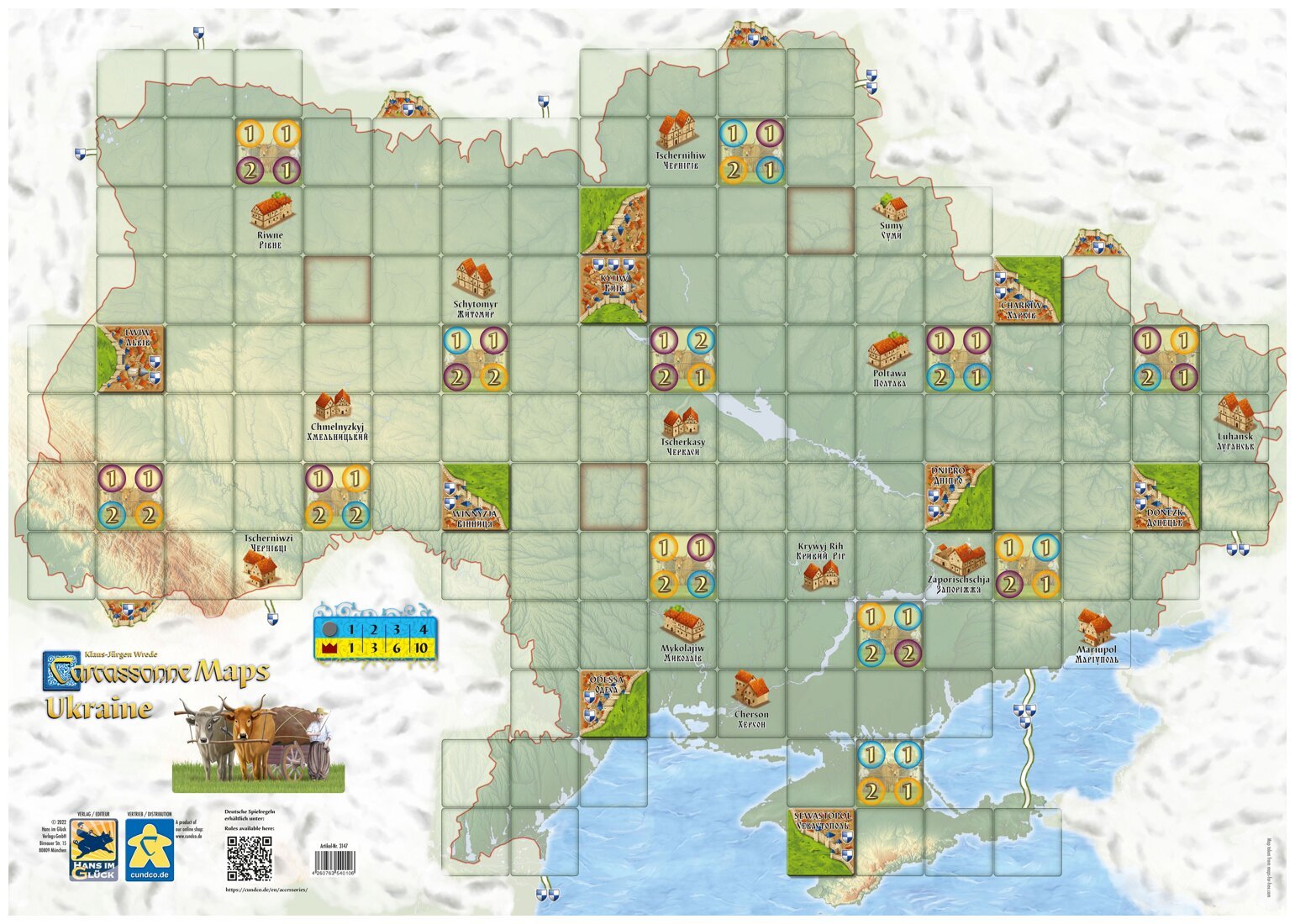 Carcassonne Maps - Ukraine