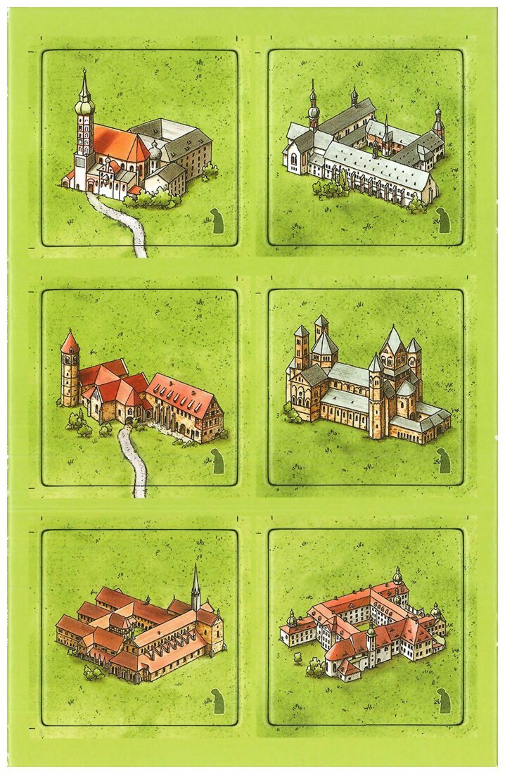 Carcassonne - The Monasteries of Germany
