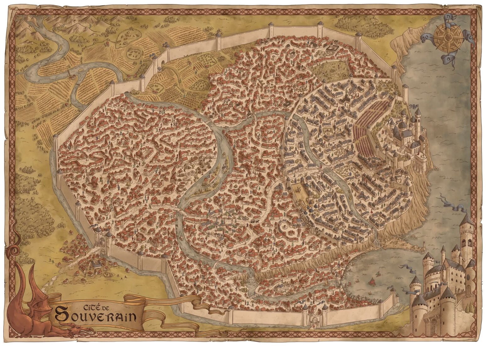 Carte à explorer - Cité de Souverain