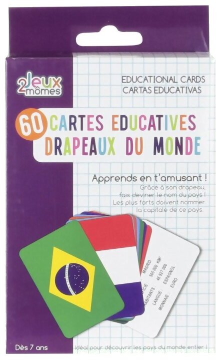 Cartes Éducatives Drapeaux Du Monde