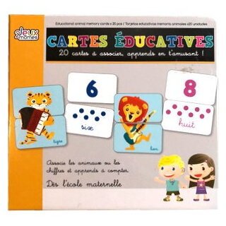 Cartes Éducatives Nombres Et Animaux