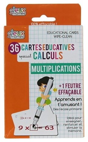 Cartes Educatives Spéciales Calculs Multiplications