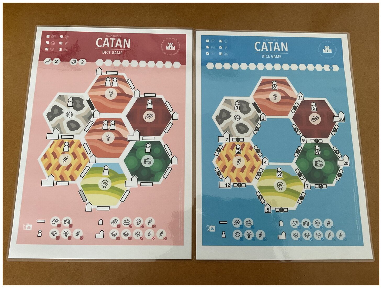 Catan Dice Game - Print And Play