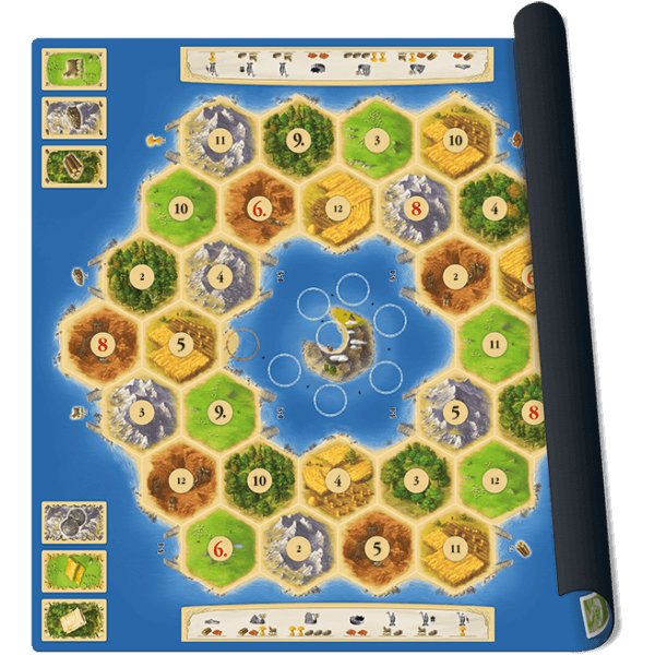Catane : Villes & Chevaliers - Tapis de jeu "Atoll"