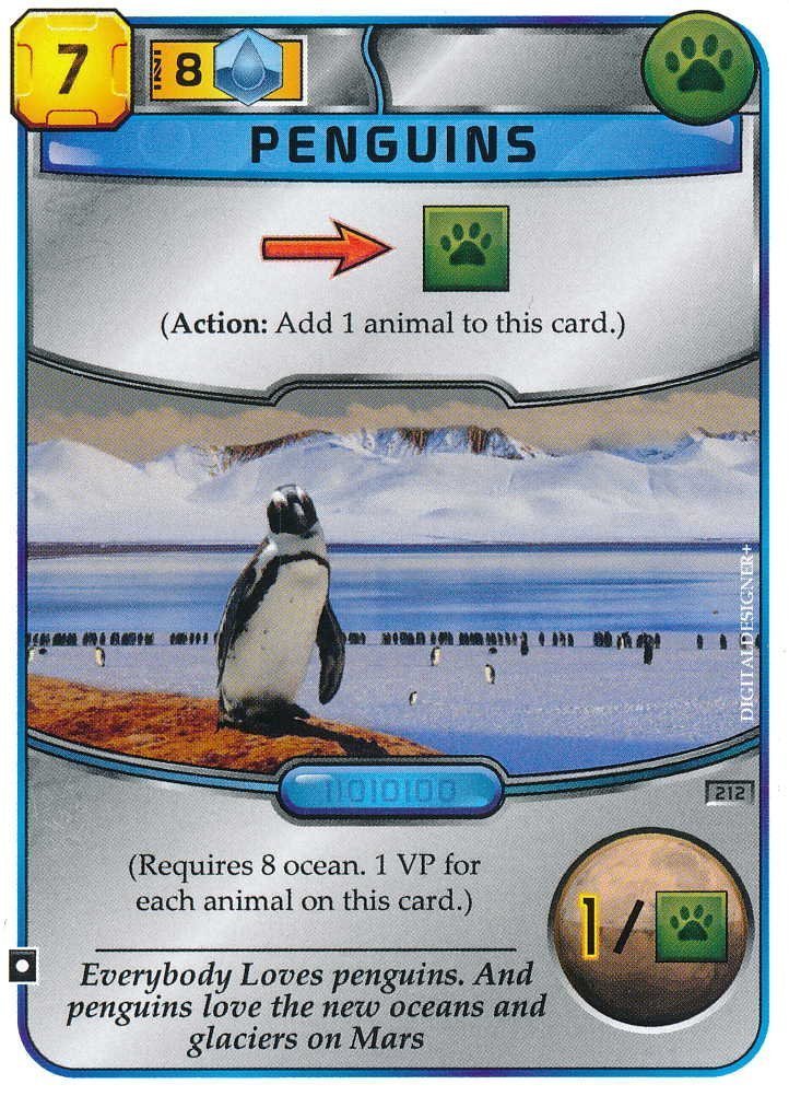 Terraforming Mars - Carte promotionnelle "Pingouins / Penguins"