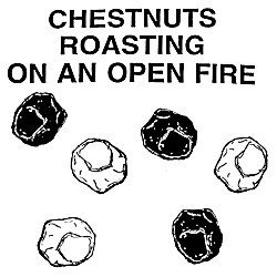 Chestnut roasting on an open fire