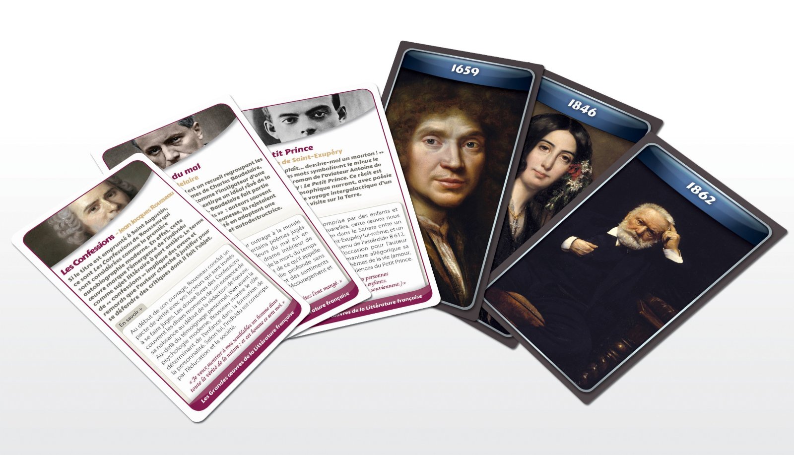 CHRONICARDS - LA LITTERATURE FRANCAISE