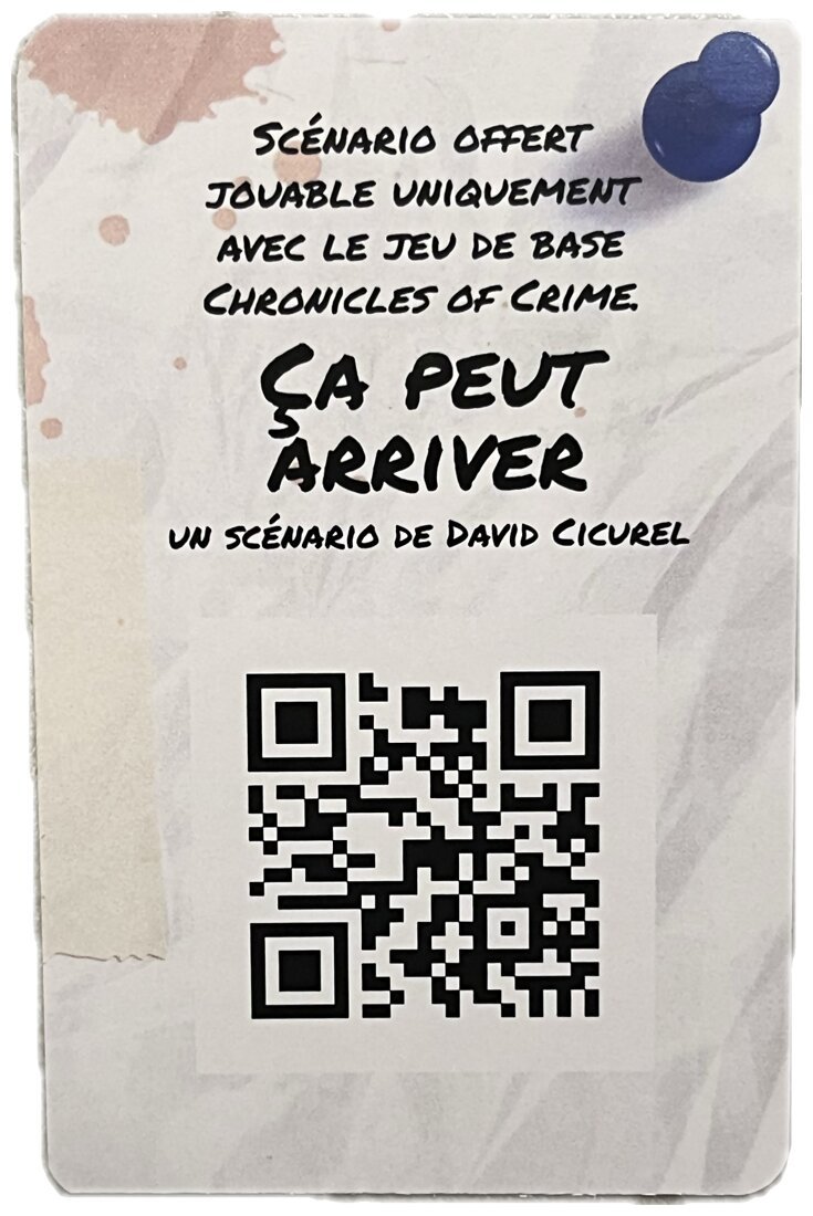 Chronicles of Crime - Ça peut vous arriver - Scénario