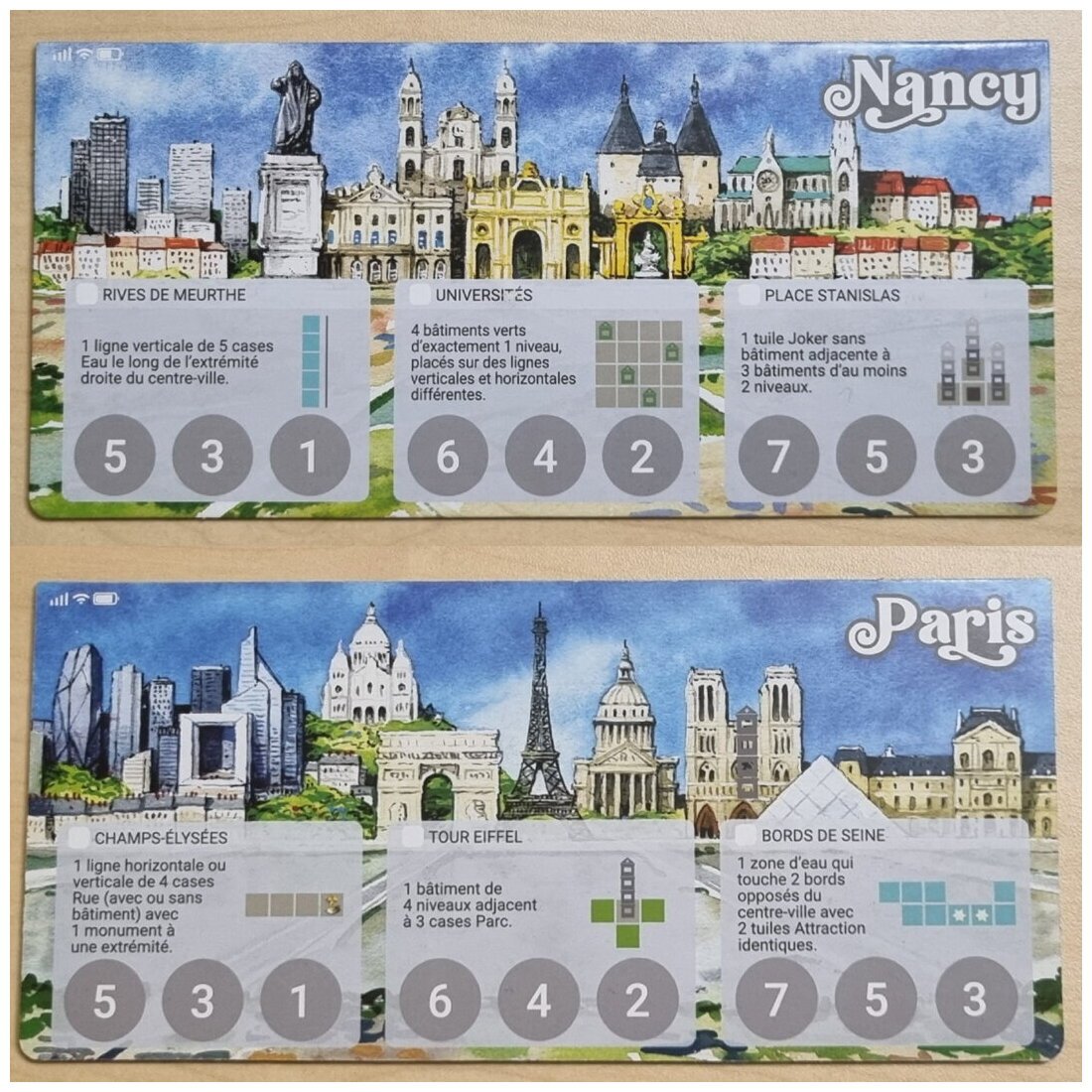 Cities - Tuile Paris/Nancy