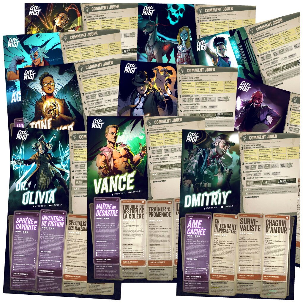 City of Mist - Pack de Personnages 3