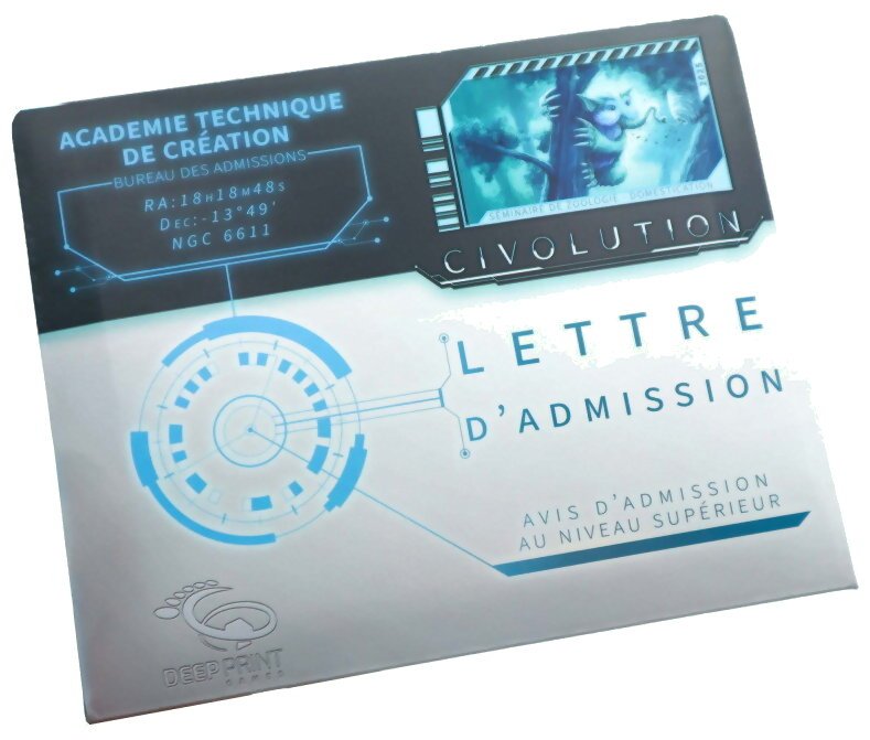 Civolution - Lettre d'admission