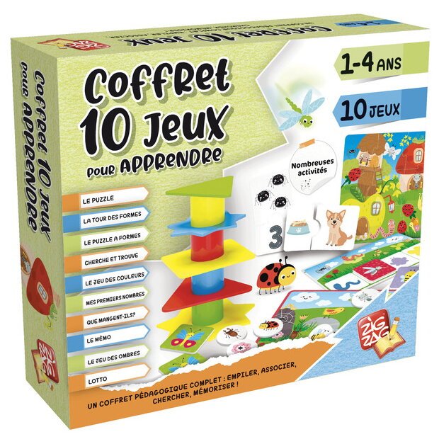 Coffret 10 Jeux Pour Apprendre