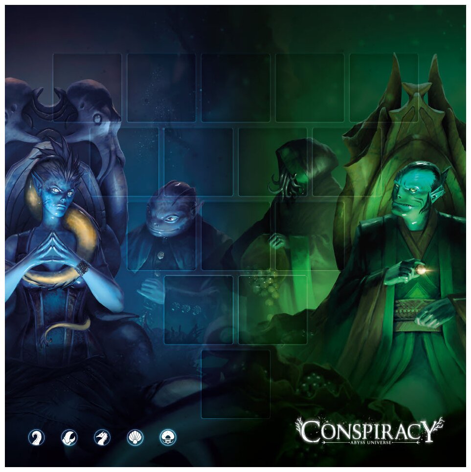 Conspiracy - Tapis De Jeu Politiciens & Marchands - Abyss Universe