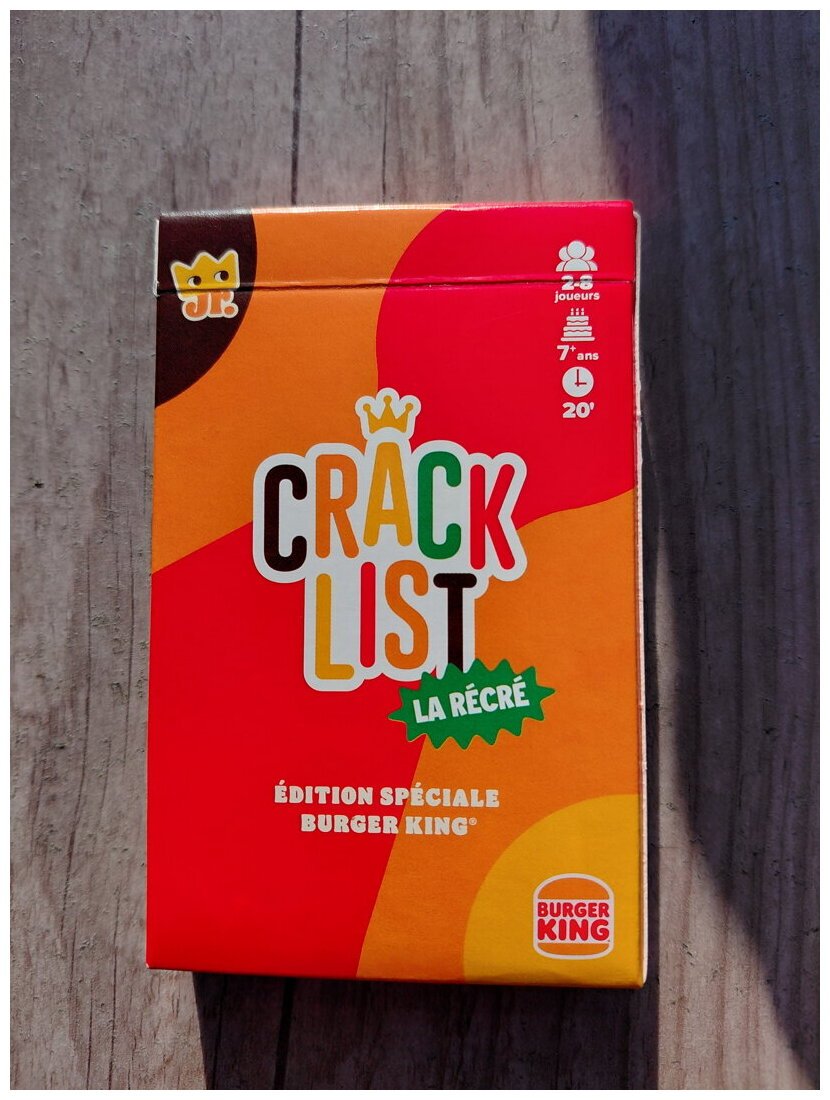 Crack List - La Récré - Edition Spéciale Burger King