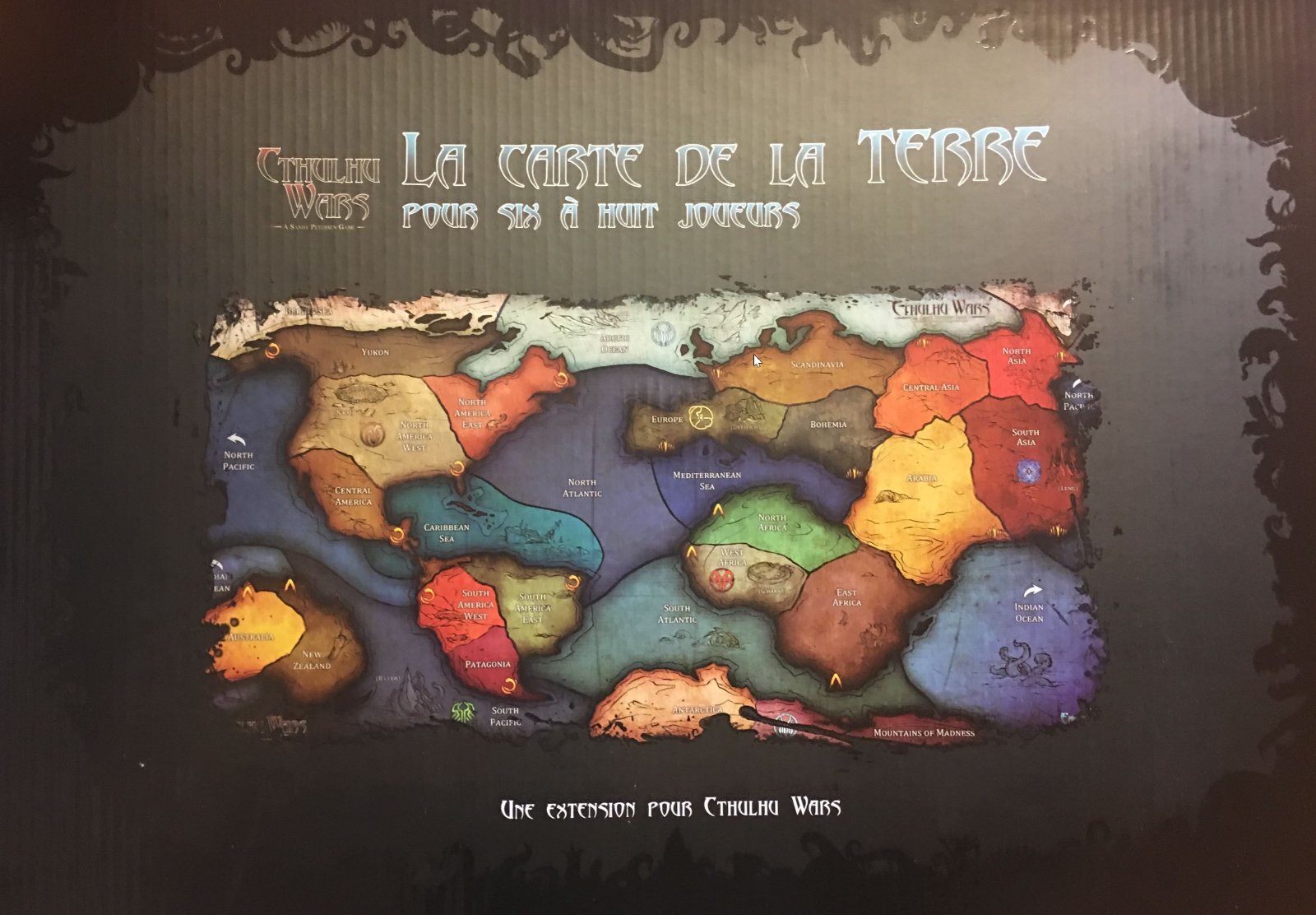 Cthulhu Wars: Extension La carte de la terre pour Six à huit joueurs