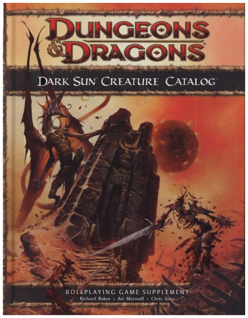 D&D4 - Dark Sun Creature Catalog