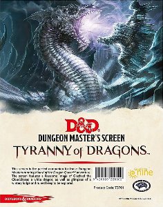 D&D5 - Tyranny of Dragons - Dungeon Master's Screen