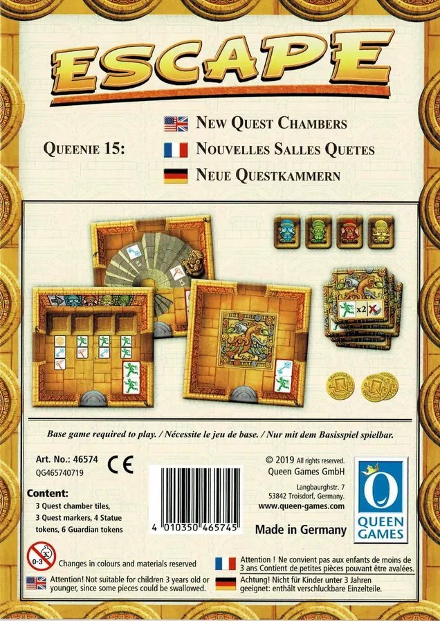 Escape : The Curse of the Temple - Queenie 15 - New Quest Chambers