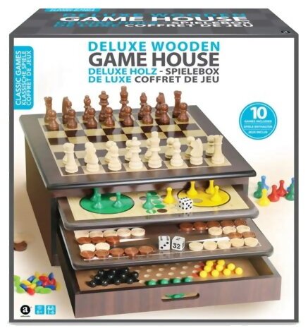 Deluxe Wooden Game House