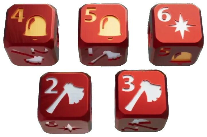 Dice Throne - Set De 5 Dés Père Noël