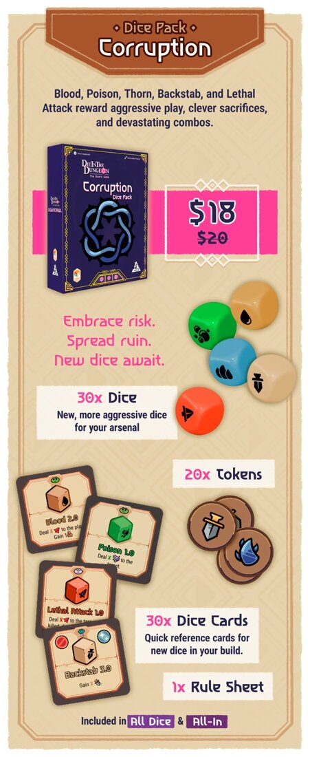 Die In The Dungeon - Corruption Dice Pack