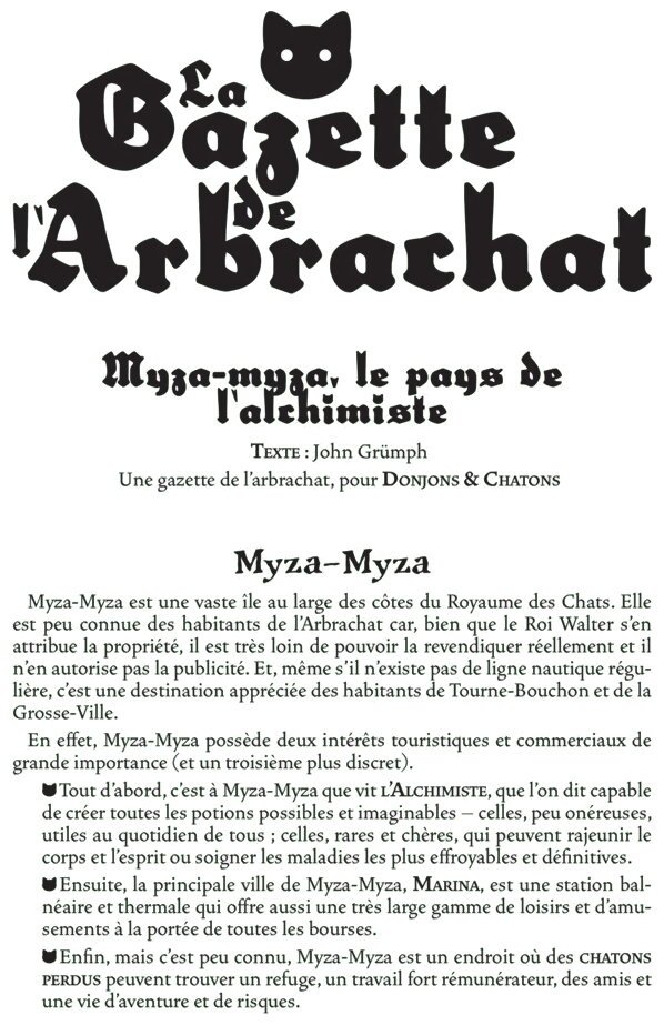 Donjons & Chatons - Myza-Myza