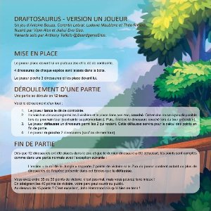 Draftosaurus - mode solo