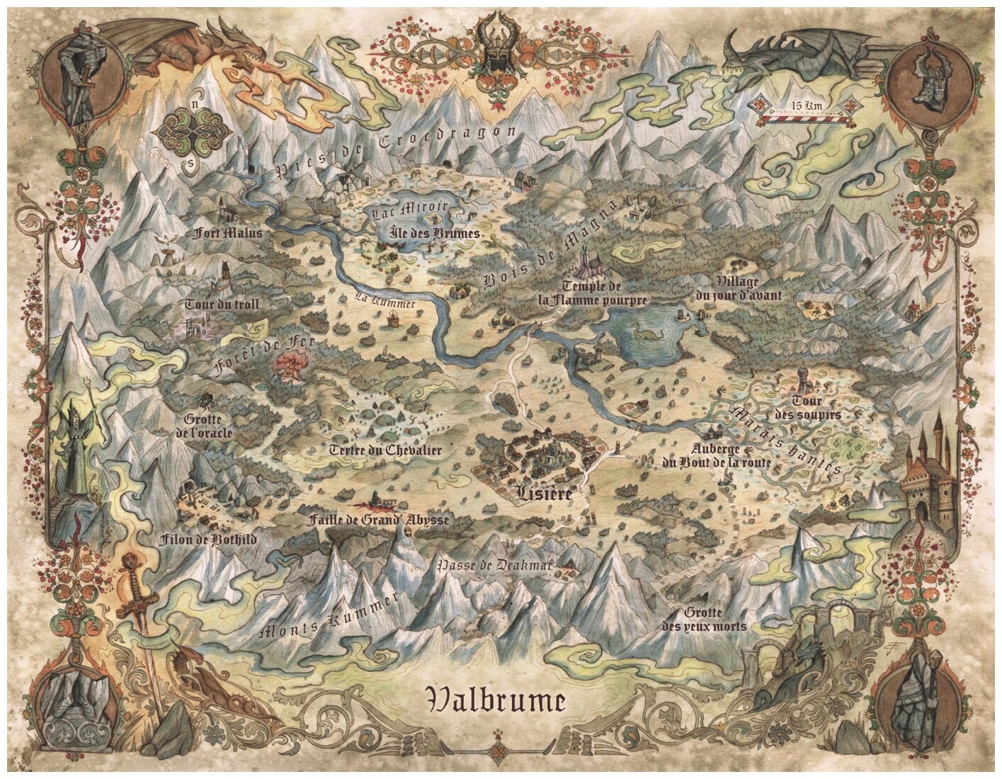 Dragonbane - Carte Géante En Tissu