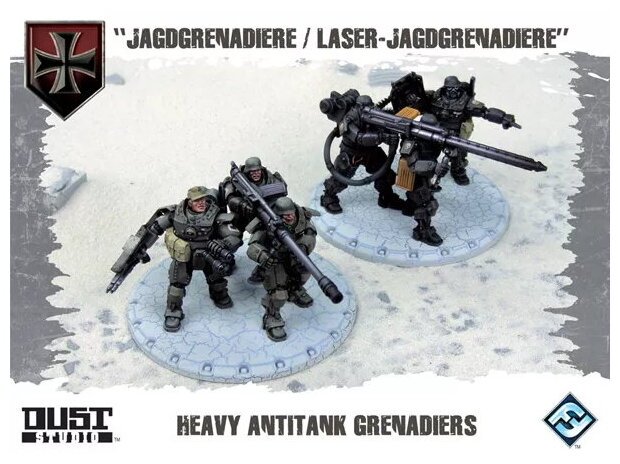 Dust Tactics - "Jagdgrenadiere / Laser-Jagdgrenadiere" - Heavy Antitank Grenadiers