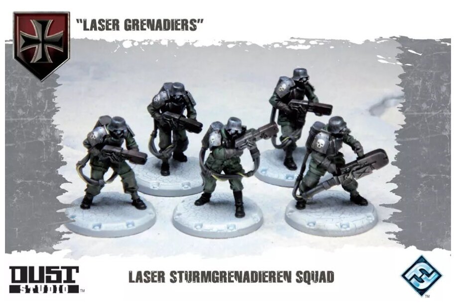 Dust Tactics - "Laser Grenadiers" - Laser Sturmgrenadieren Squad