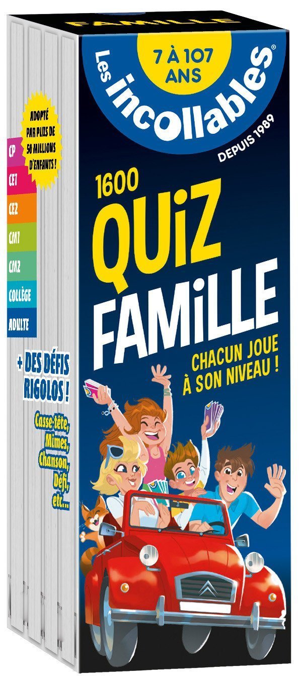 Les Incollables - 1600 quiz famille