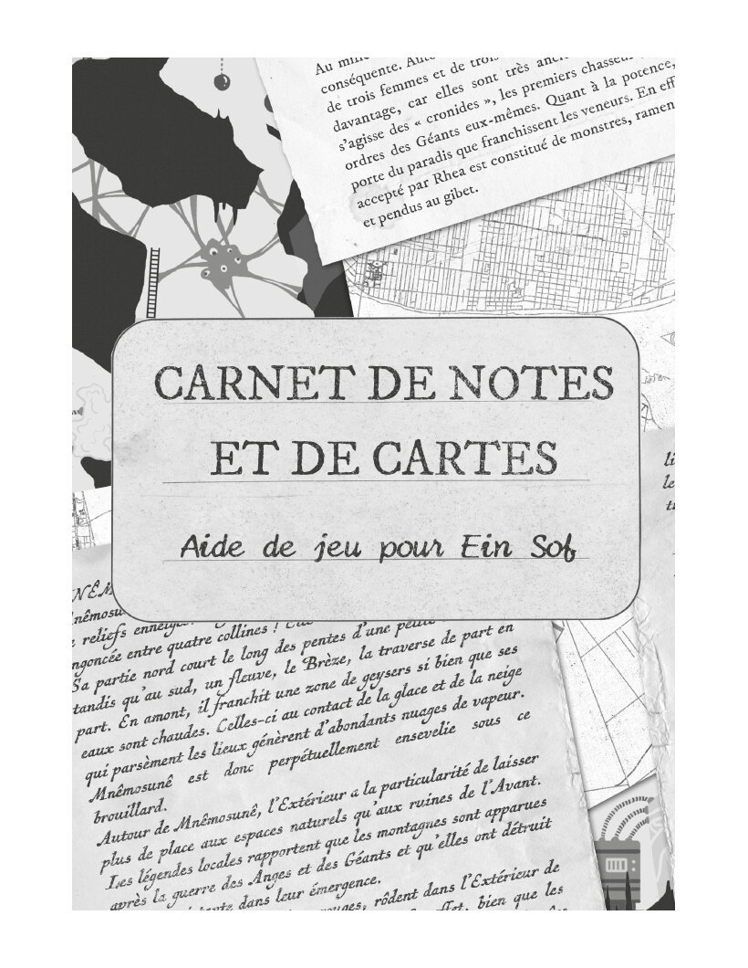 Ein Sof - Carnet de Notes et de Cartes