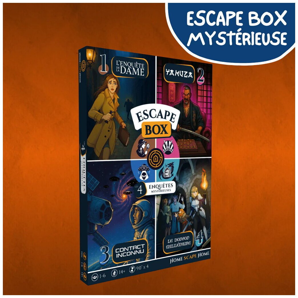 Escape Box - Les 4 Enquêtes Mystérieuses