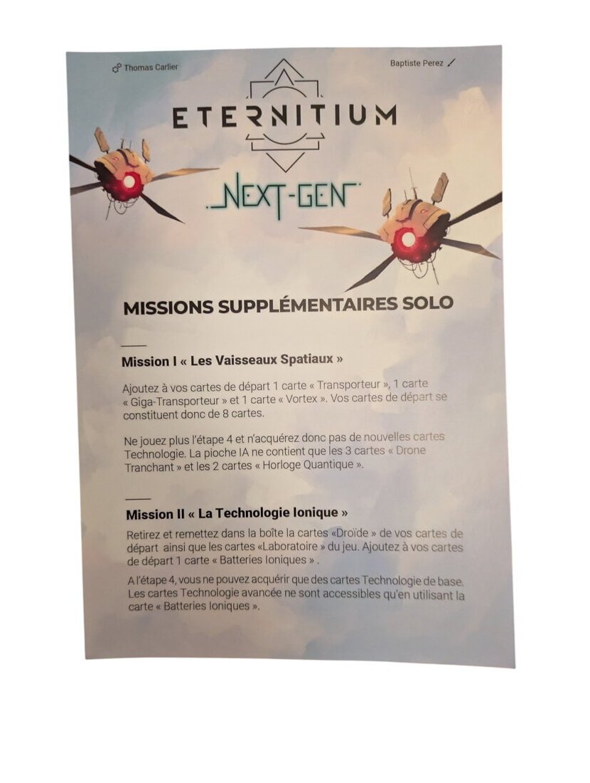 Eternitium Next Gen - Missions Solo