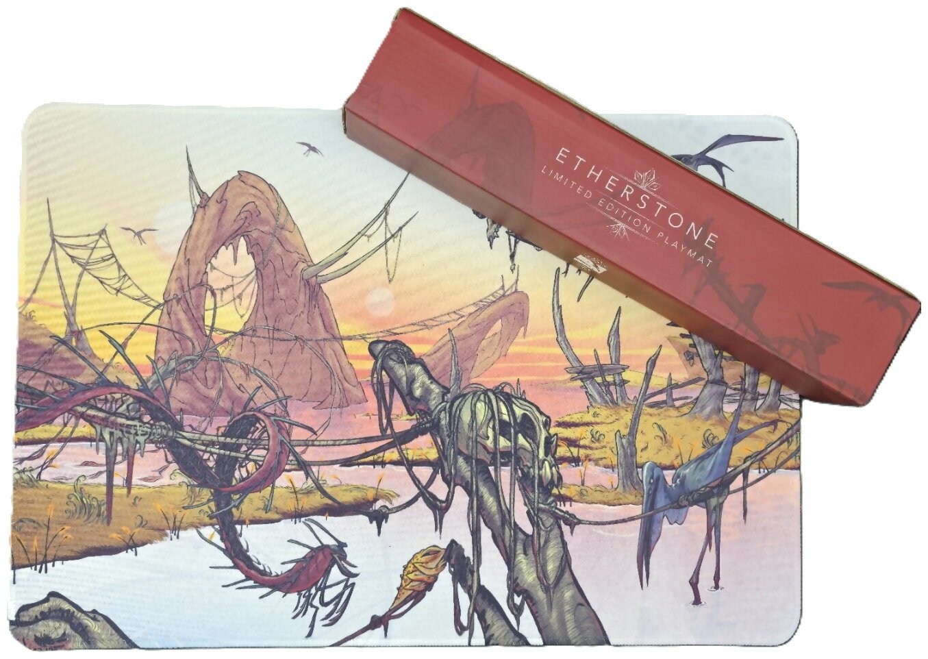 Etherstone - Tapis De Jeu En Néoprène Rouge