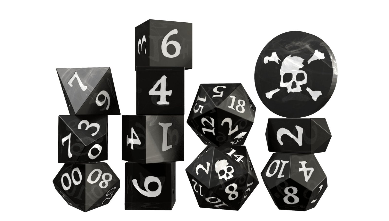 Pirate Borg - Set de dés Jolly Roger