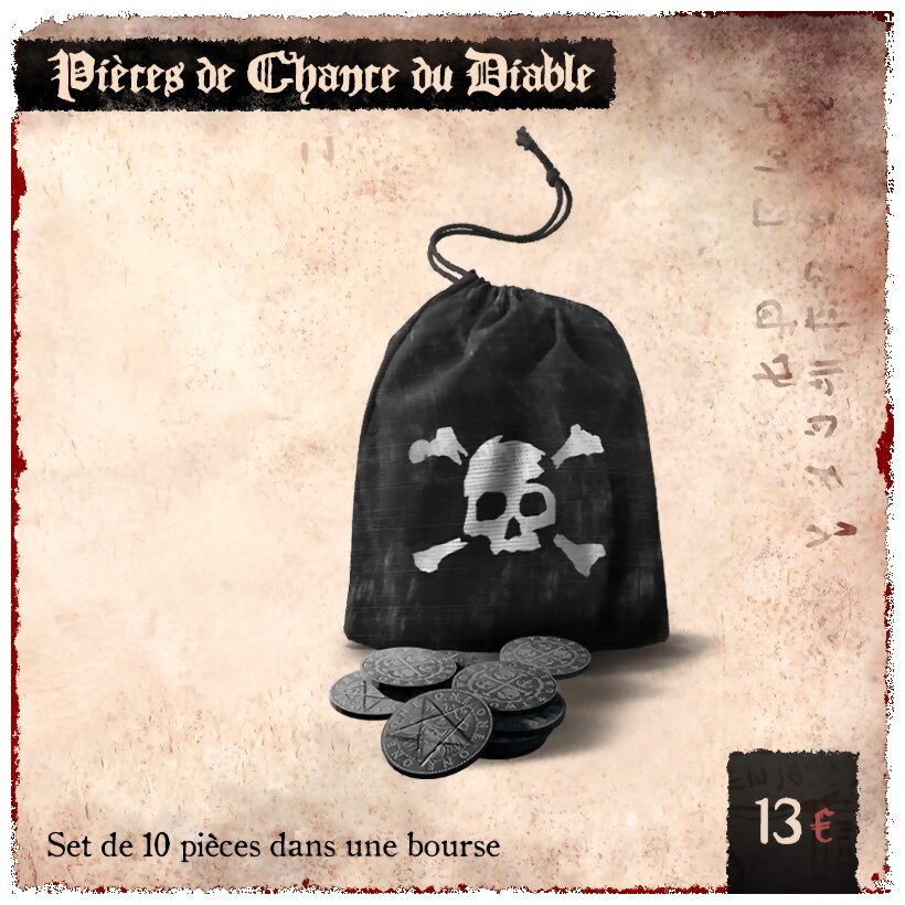 Pirate Borg - Pièces de chances du diable
