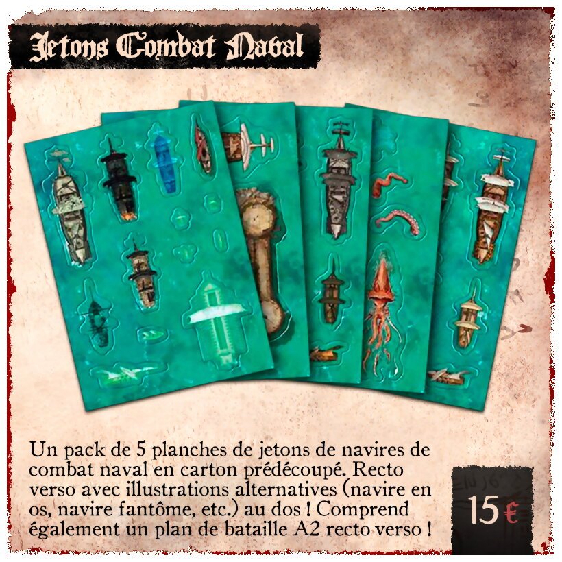 Pirate Borg - Jetons Combat Naval