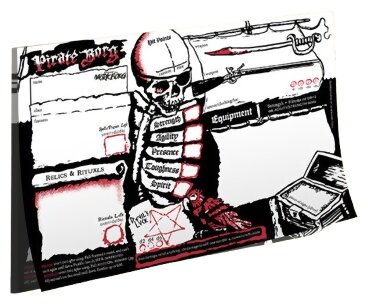 Pirate Borg - Bloc de 50 fiches de personnages et navires