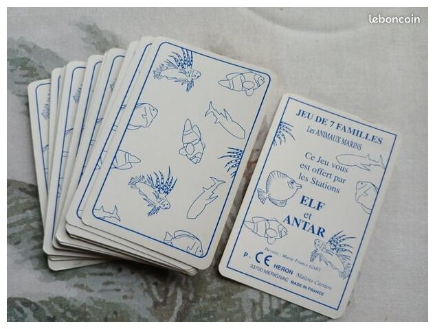 Jeu De 7 Familles - Les Animaux Marins