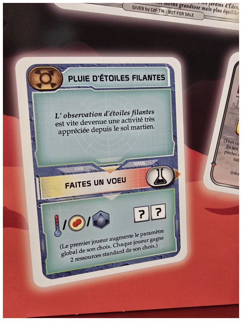 Terraforming Mars - Pluie D'étoiles Filantes